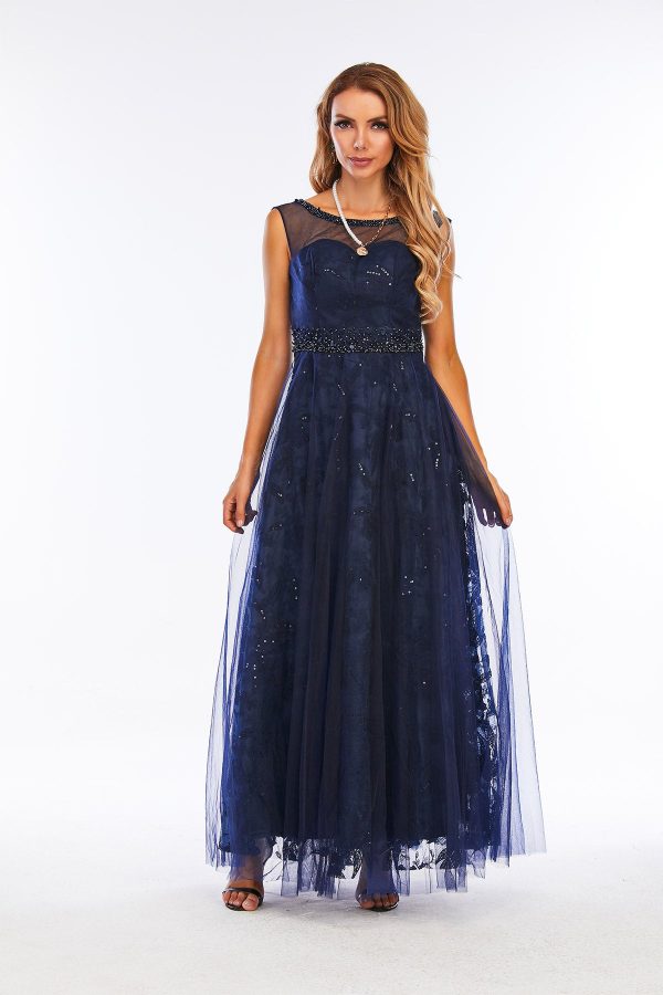 Blue Evening Long Dress